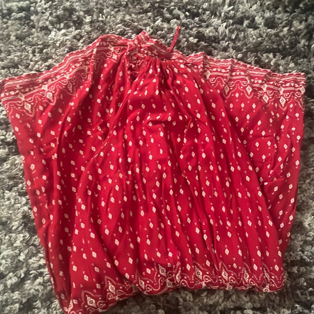 Red H&M Haltered Romper